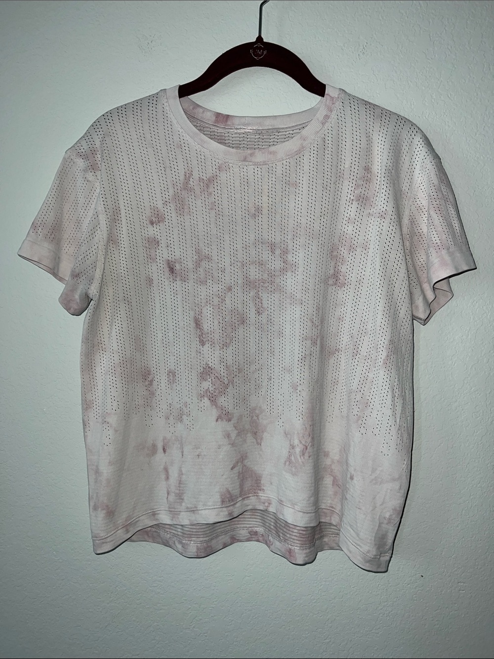 Lululemon Train to Be Short Sleeve Shirt
Rainstripe Sheer Cloud Wash Pink Taupe